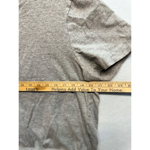 Who What Wear Short Sleeve Elastic Waist Cropped Top Tee Shirt Gray Size XXL - Picture 4 of 8